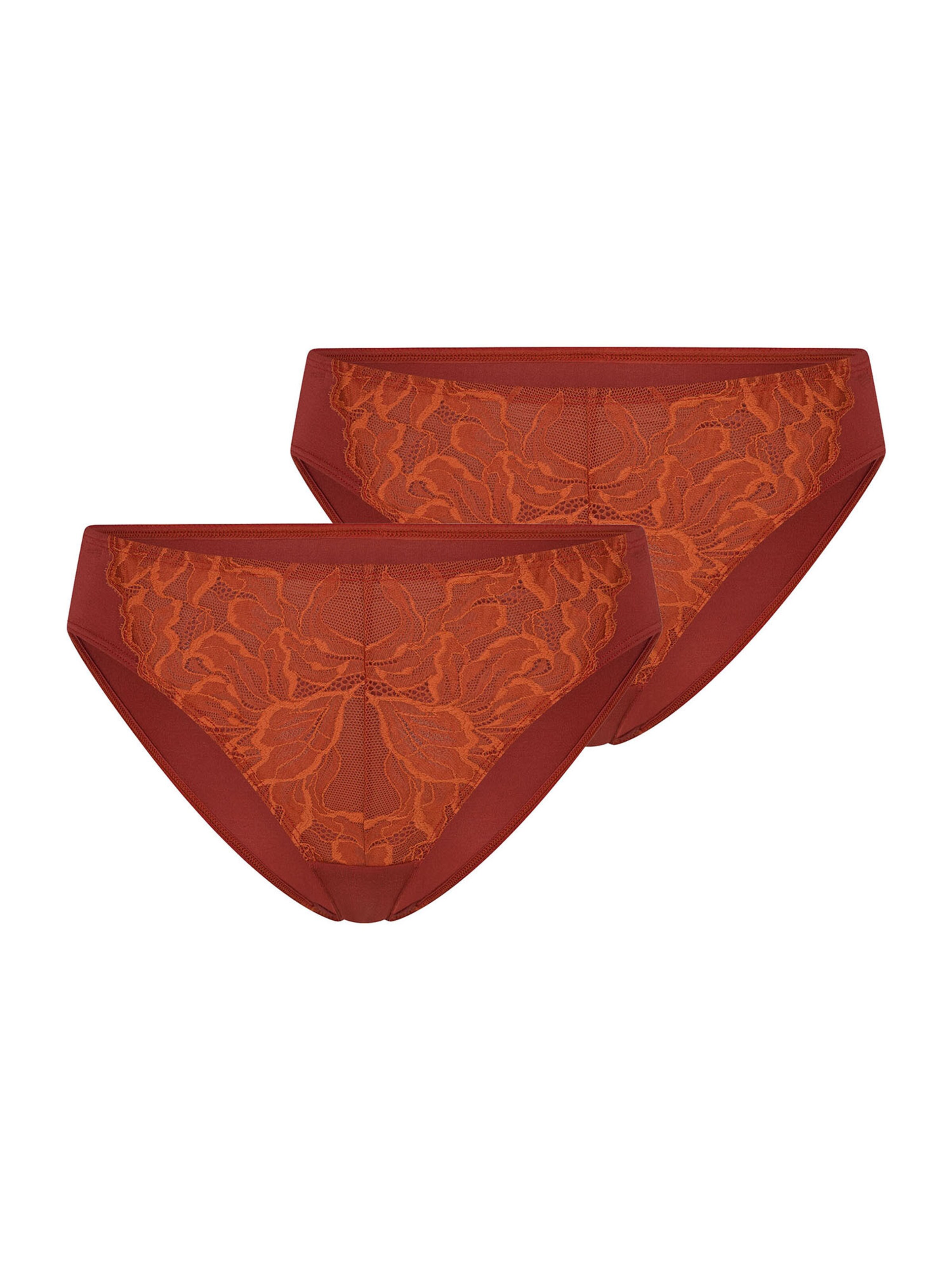 SCHIESSER Slip ' Unique Premium ' en orange foncé, Vue avec produit