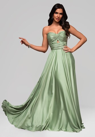 Robe de soirée Ombre en vert