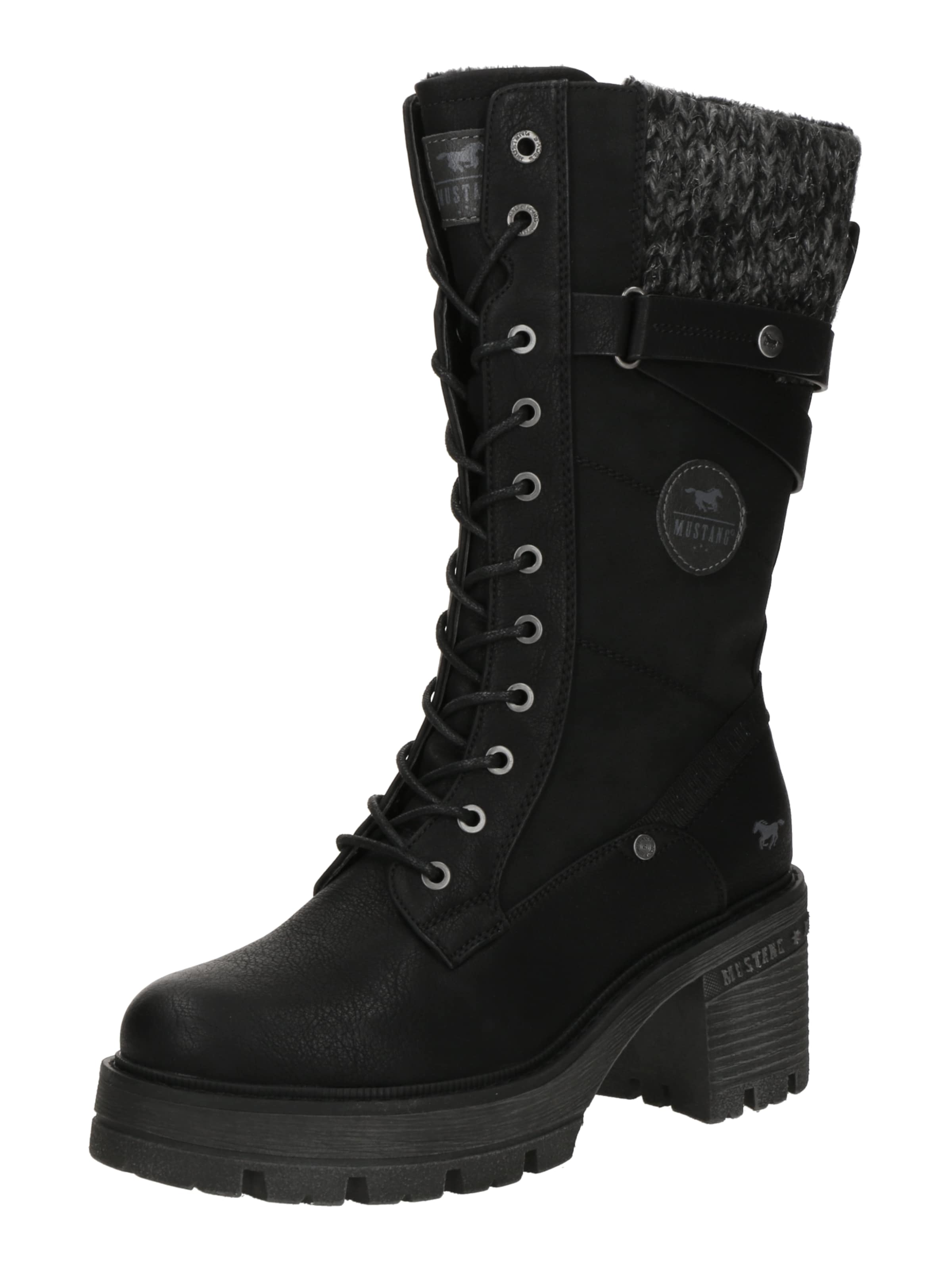 Stivale stringato di MUSTANG in nero: frontale