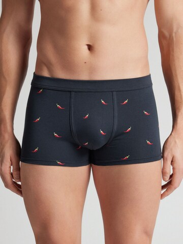 IUMAN Intimissimi Uomo Boxer shorts 'Chili Print' in Blue: front