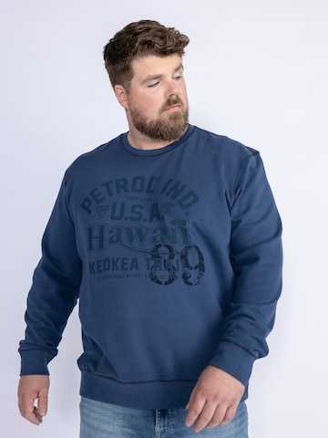 Petrol Industries Sweatshirt 'Journey' in Blue: front