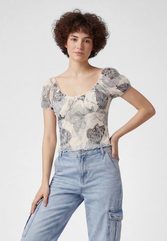 MYMO Bluse in Grau: Vorderseite