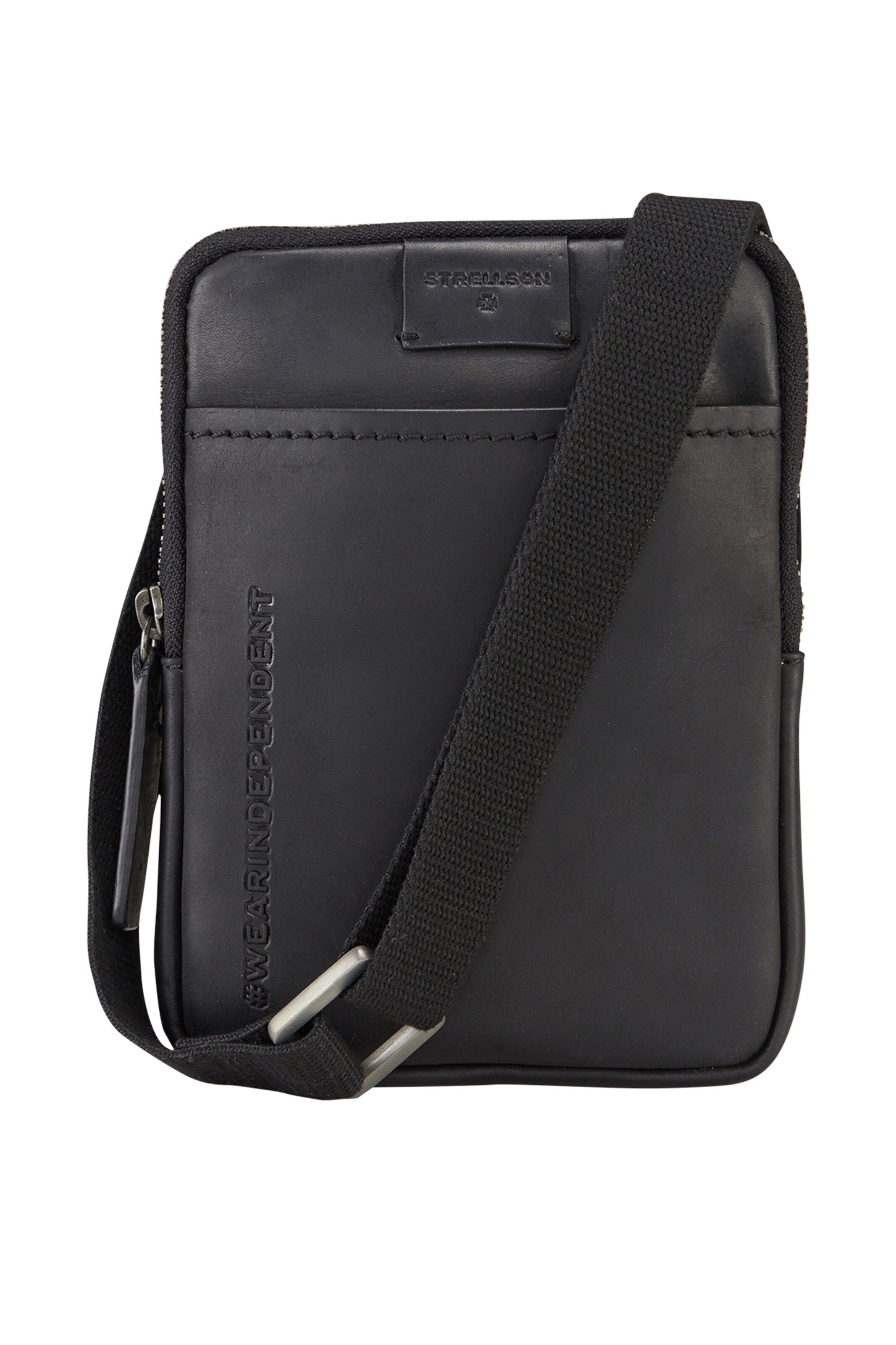 STRELLSON Umhängetasche 'Brick Lane Brian' in Schwarz
