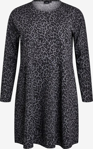 Zizzi Šaty 'POLLY' – šedá: přední strana