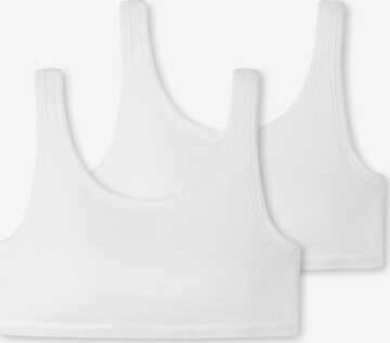 Bustier Soutiens-gorge SCHIESSER en blanc : devant