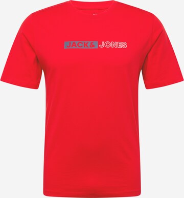 JACK & JONES Тениска в червено: отпред