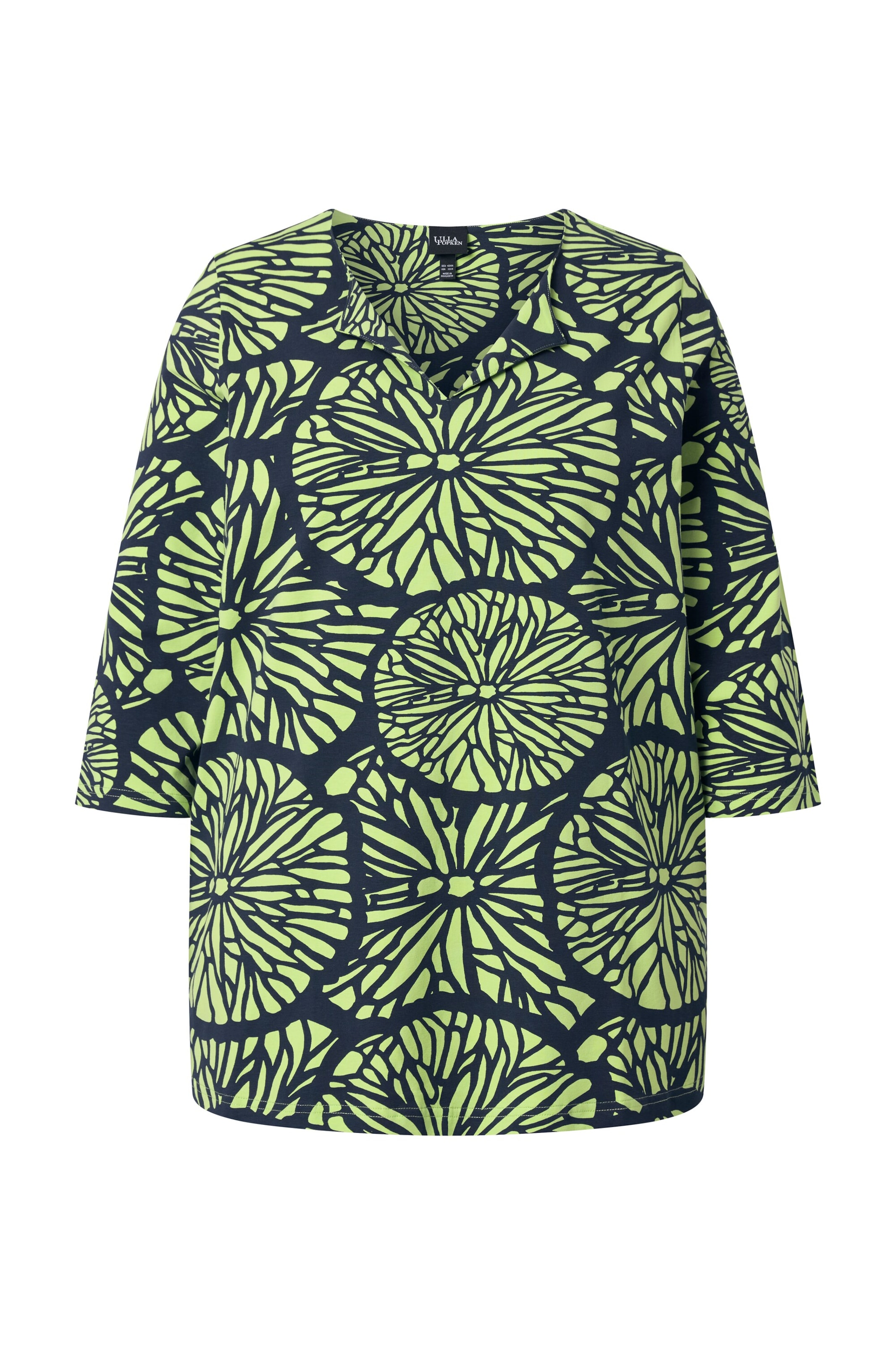Ulla Popken Shirt in Groen: voorkant