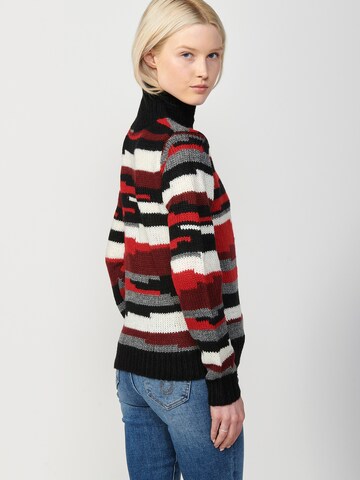 Pull-over KOROSHI en mélange de couleurs