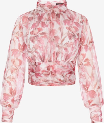 faina - Blusa em rosa: frente
