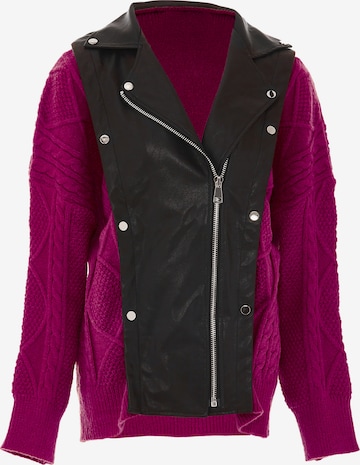 NAEMI Strickjacke in Pink: Vorderseite