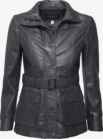 JCC Lederjacke in Schwarz: Vorderseite