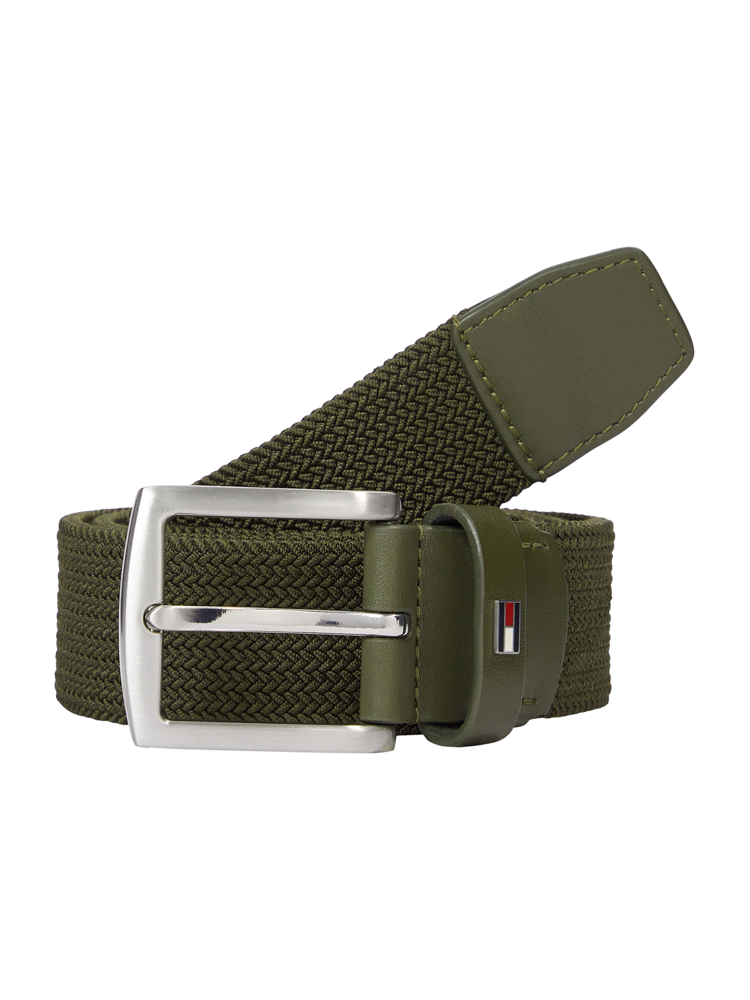 TOMMY HILFIGER Gürtel 'DENTON' in Grün: Vorderseite
