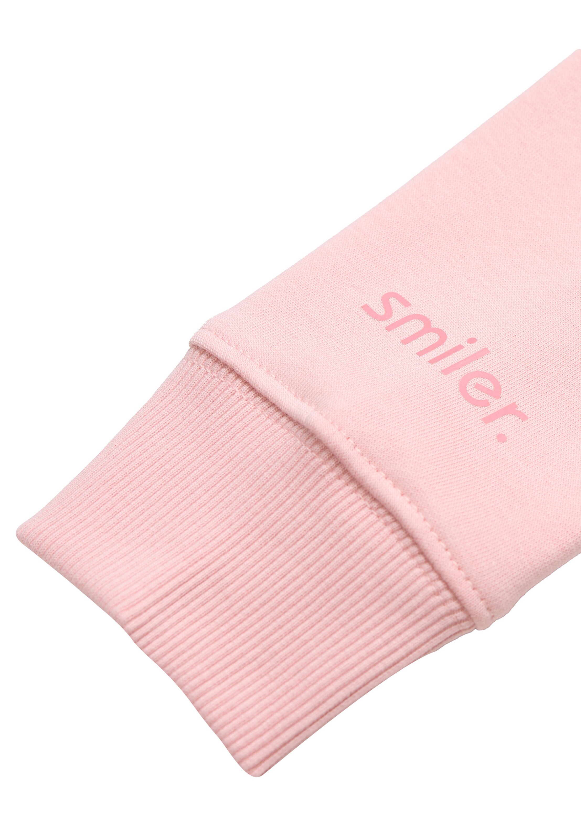 smiler. Sweatshirt 'Happy' in Pink