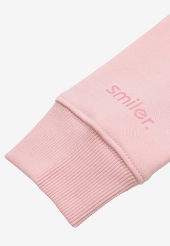 smiler. Sweatshirt 'Happy' in Roze