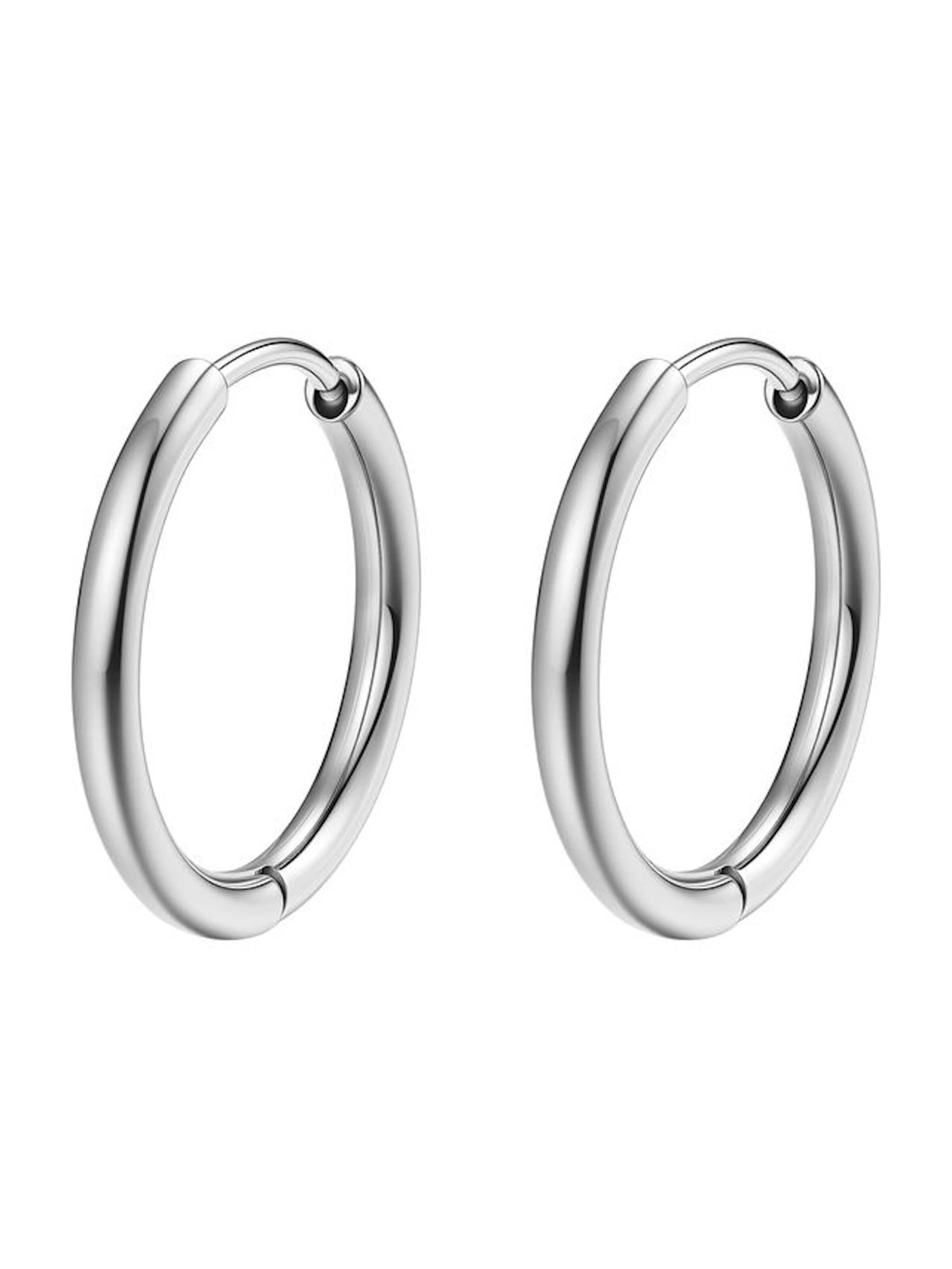 Orecchini 'Luna' in One Size Hey Happiness di colore argento, Visualizzazione prodotti