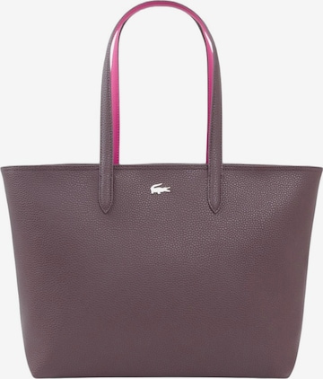 LACOSTE Nákupní taška 'Anna' – fialová: přední strana