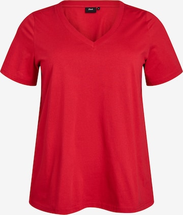 raudona Zizzi Marškinėliai 'Vcharlin': priekis