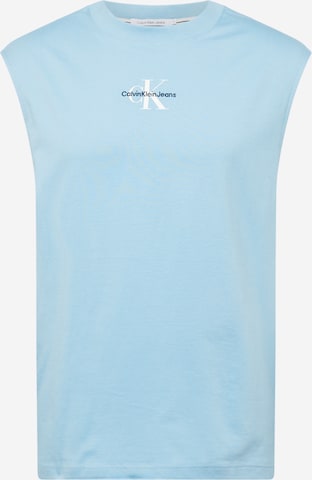 T-Shirt Calvin Klein Jeans en bleu : devant