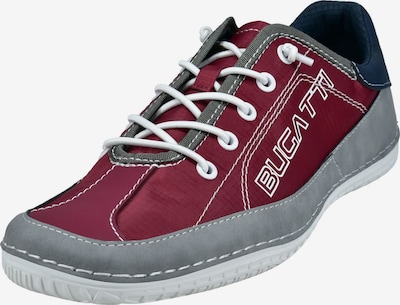 bugatti Sneakers laag in de kleur Grijs / Bordeaux / Wit, Productweergave