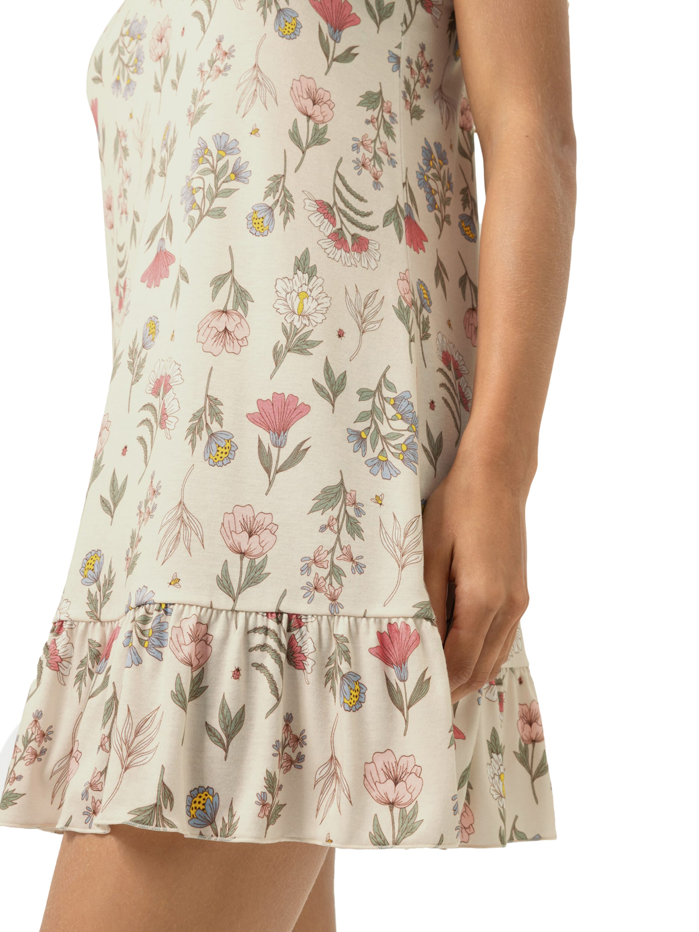 Mey Nachthemd 'Botanic Garden' in Beige