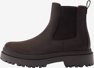 Pull&Bear Chelsea Boots en brun foncé, Vue avec produit