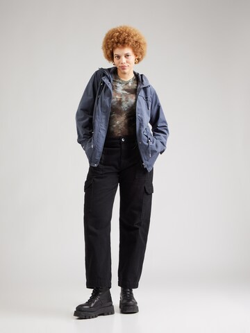 ONLY Carmakoma Between-seasons parka 'CARNEWSTARLINE SPRING' in Blue