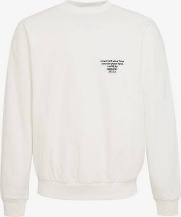 Multiply Apparel Μπλούζα φούτερ σε λευκό: μπροστά