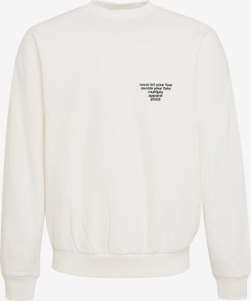 Sweat-shirt Multiply Apparel en blanc : devant