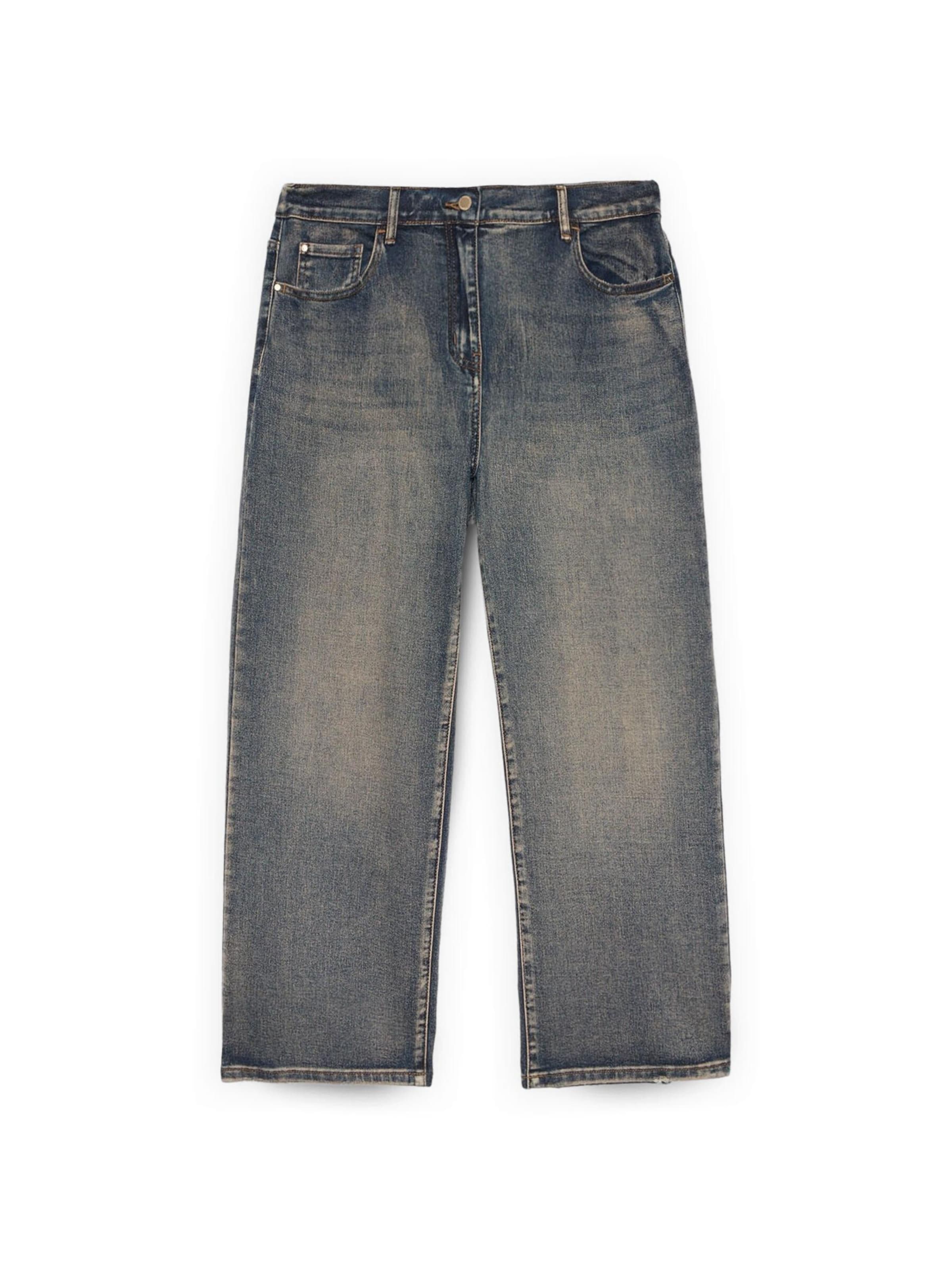Fiorella Rubino Tapered Jeans in Blue: front