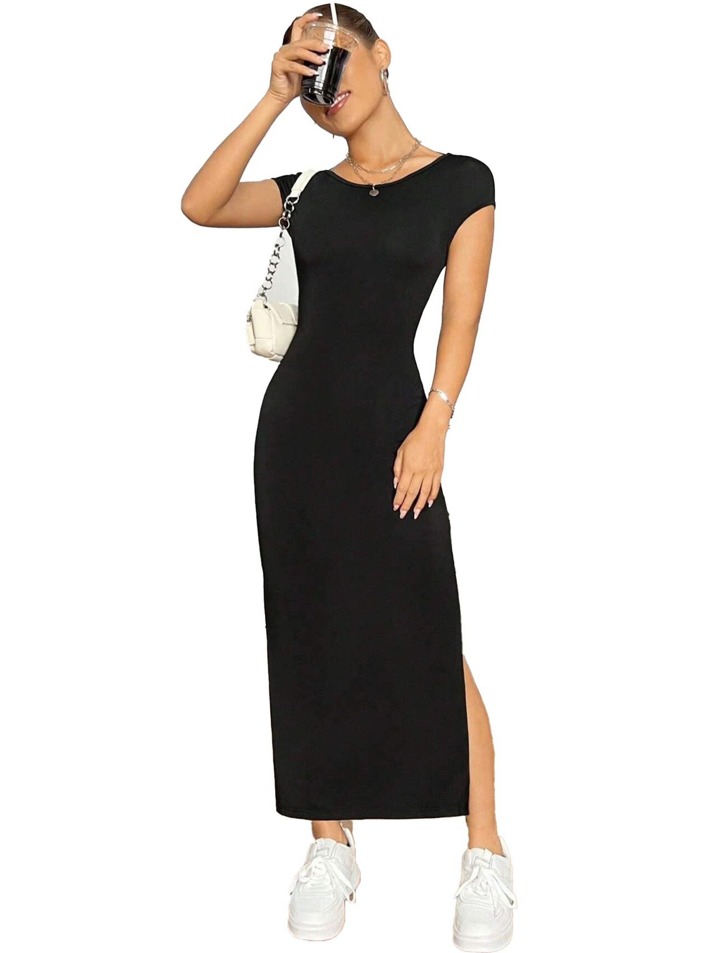KoJooin Kleid 'Sommerkleid für Damen,Kleid Strandurlaub'‌‌‌ in Schwarz