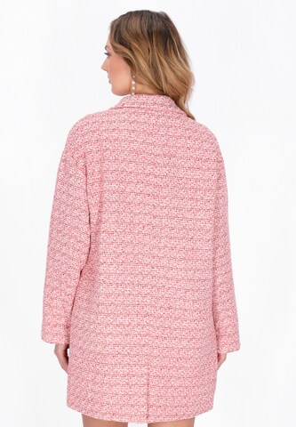 Manteau mi-saison 'Festive' faina en rose