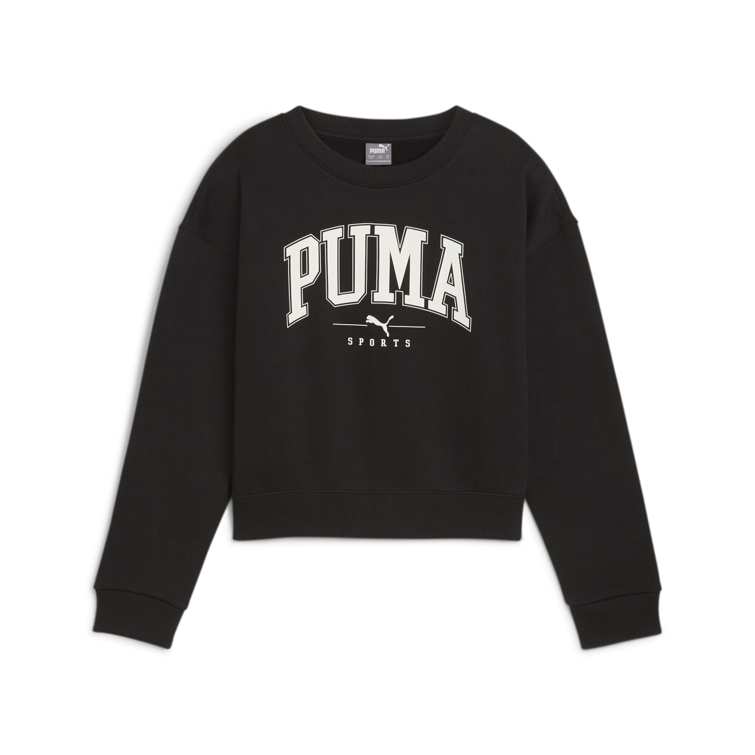 PUMA Sweatshirt 'Squad' in Black: front