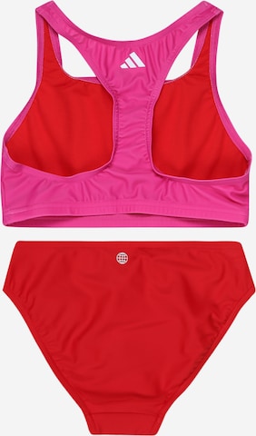 ADIDAS PERFORMANCE Athletic Swimwear 'Big Bars Logo ' in Pink