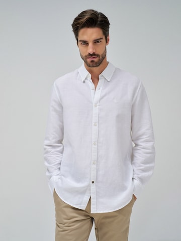 Salsa Jeans Regular Fit Hemd in Weiß: Vorderseite