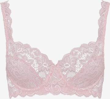 Hanro Bra ' Moments ' in Pink: front