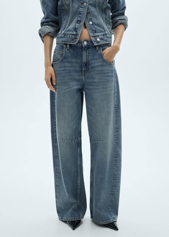 MANGO Wide Leg Jeans 'Astrid' in Blau: predná strana