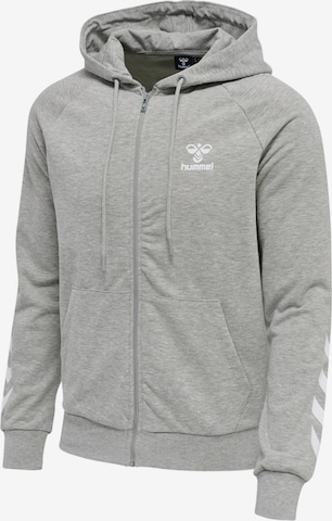 Hummel Athletic Zip-Up Hoodie in Grey