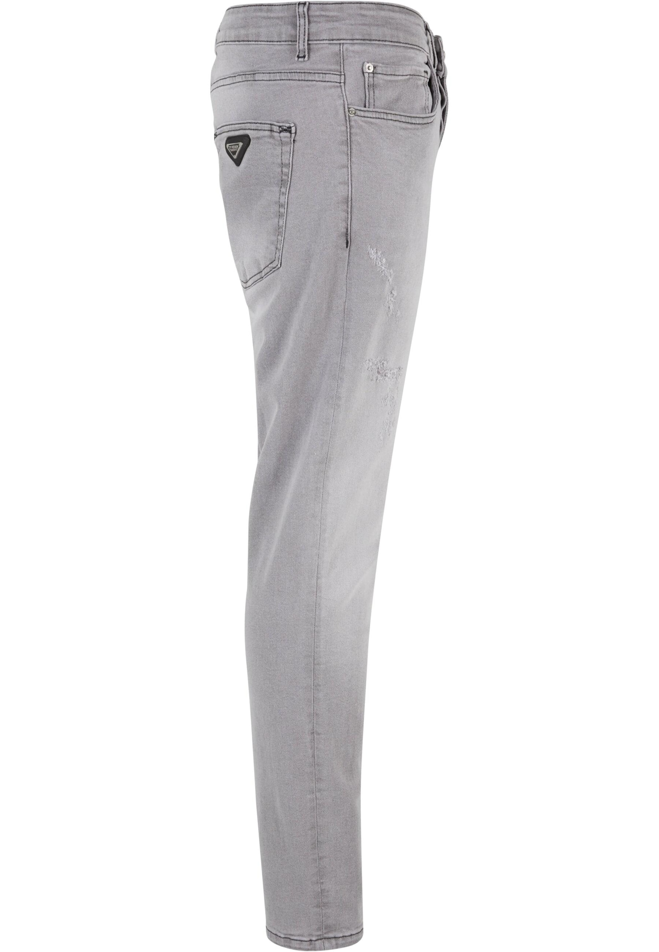 2Y Premium Tapered Jeans in Grau