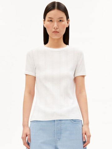 ARMEDANGELS Shirt 'POINTELLE' in White: front