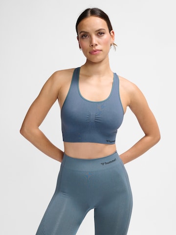 Hummel - Soutien Bustier Soutien de desporto em azul: frente