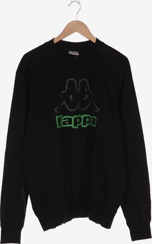 KAPPA Sweatshirt & Zip-Up Hoodie in XXL in Black: front