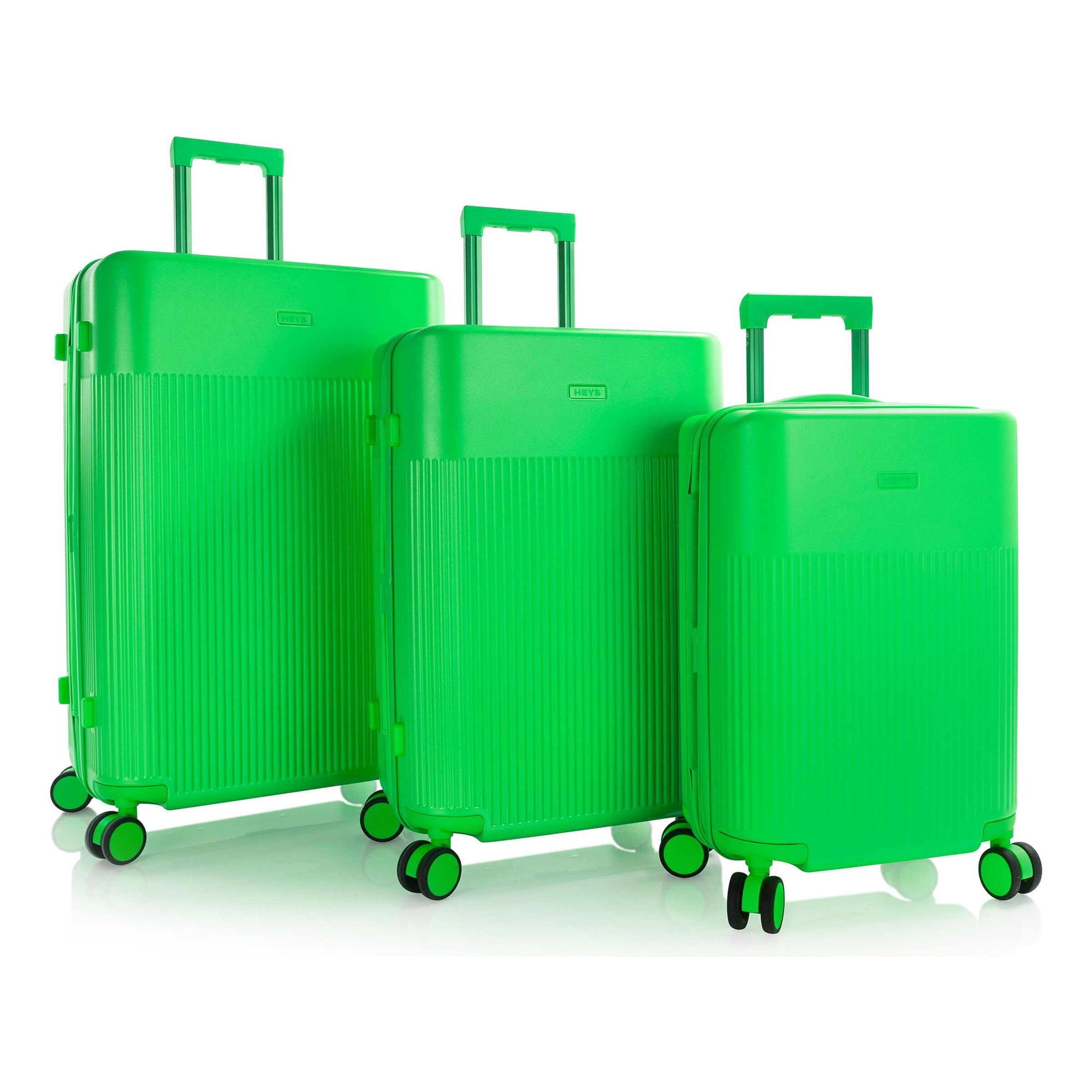 Heys Suitcase Set 'HiLite' in Green: front