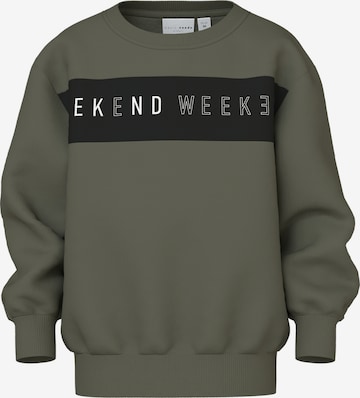 NAME IT Sweatshirt 'NMMVANCE' i grøn: forside