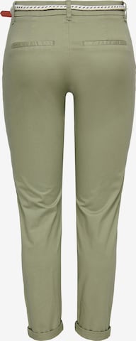 ONLY Slim fit Chino Pants 'Biana' in Green