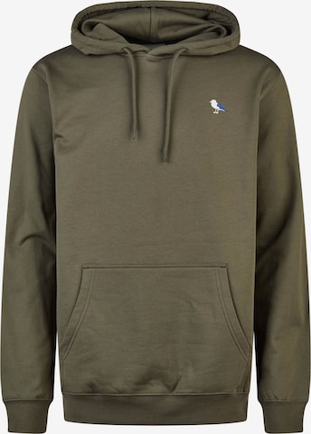 Cleptomanicx Sweatshirt 'Embro Gull 2' in Green: front