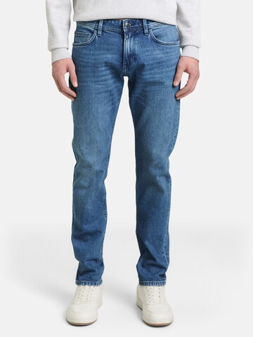 TOM TAILOR DENIM Slimfit Jeans 'Piers' in Blauw: voorkant