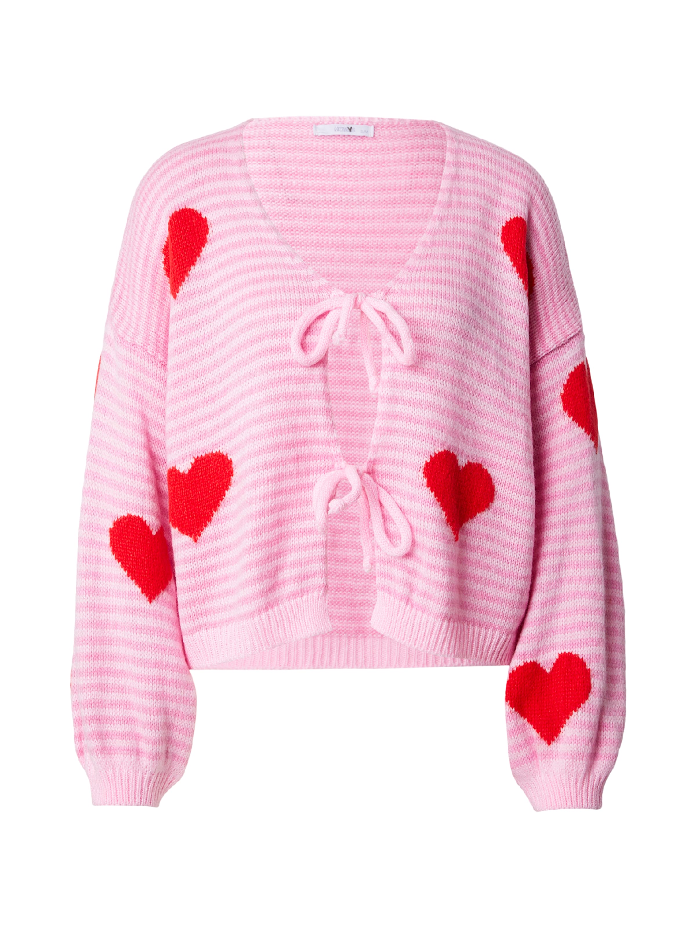 Geacă tricotată 'Sa44ddie' Hailys pe roz / roz deschis / roșu, Vizualizare produs