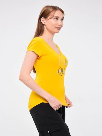 T-shirt 'Do It' HOME STORE en jaune