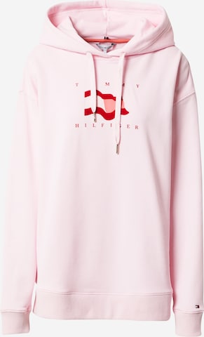 TOMMY HILFIGER Mikina – pink: přední strana