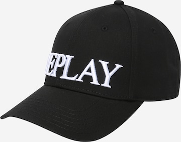 Casquette REPLAY en noir : devant